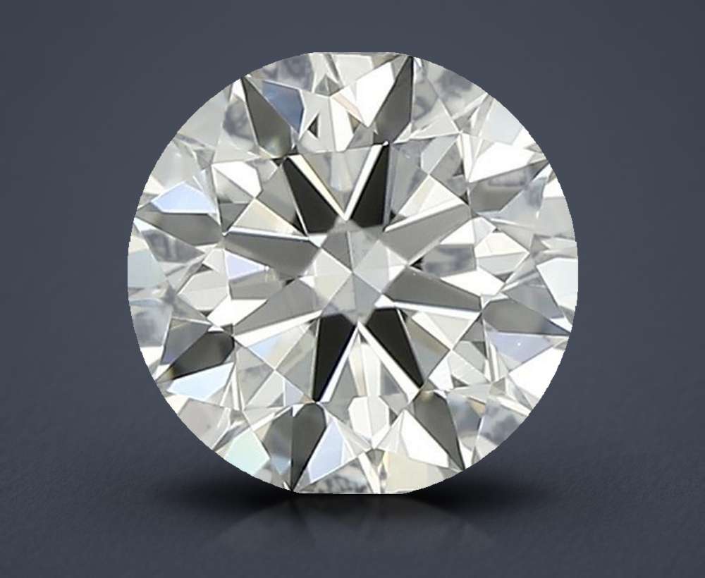 0.57ct K VVS2 Rare Carat Ideal Cut Round Diamond