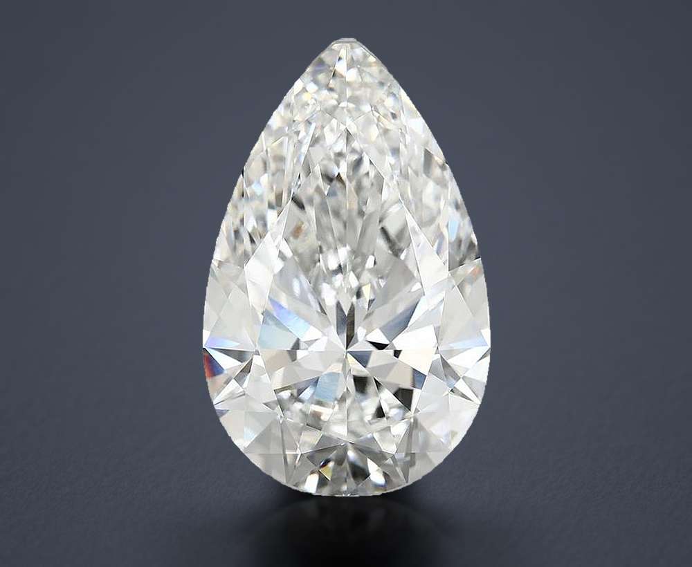 12.06ct F VVS2 Rare Carat Ideal Cut Pear Lab Grown Diamond
