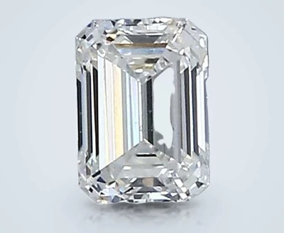 0.35ct F SI1 Rare Carat Ideal Cut Emerald Diamond