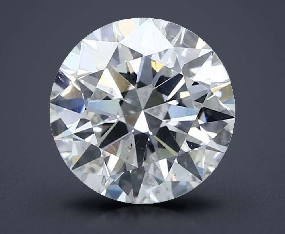 3.01ct I SI2 Rare Carat Ideal Cut Round Diamond
