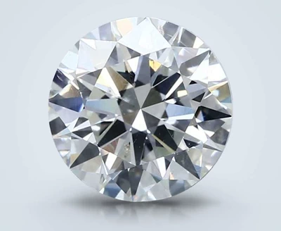 3.01ct I SI2 Rare Carat Ideal Cut Round Diamond