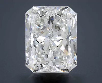 5.24ct F VS2 Rare Carat Ideal Cut Radiant Diamond