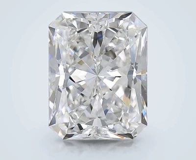 5.24ct F VS2 Rare Carat Ideal Cut Radiant Diamond
