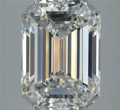 6.01ct I VS1 Rare Carat Ideal Cut Emerald Diamond