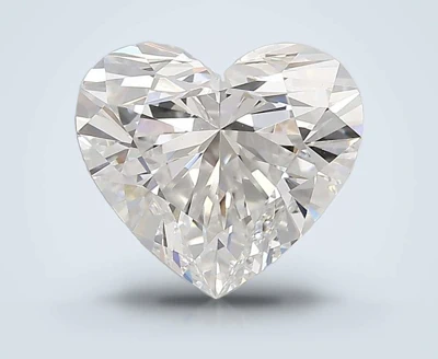 3.06ct D VVS2 Rare Carat Ideal Cut Heart Lab Grown Diamond
