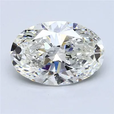 4.01ct H SI2 Rare Carat Ideal Cut Oval Diamond