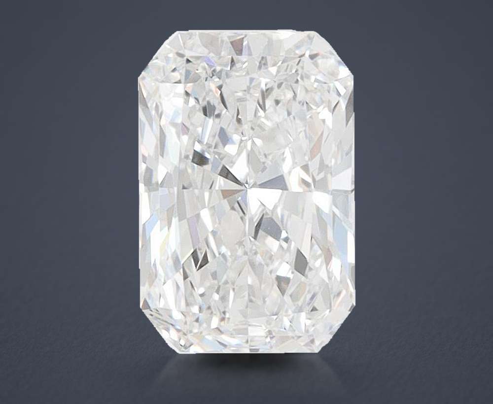 1.43ct D VVS2 Rare Carat Ideal Cut Radiant Lab Grown Diamond