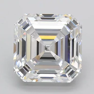 4.52ct D VVS1 Rare Carat Ideal Cut Asscher Lab Grown Diamond