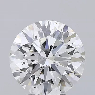 3.12ct G SI1 Rare Carat Ideal Cut Round Lab Grown Diamond
