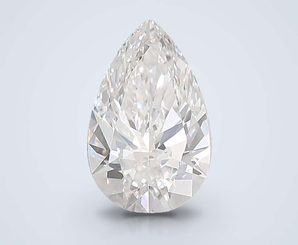 1.53ct F VS1 Very Good Cut Pear Lab Grown Diamond