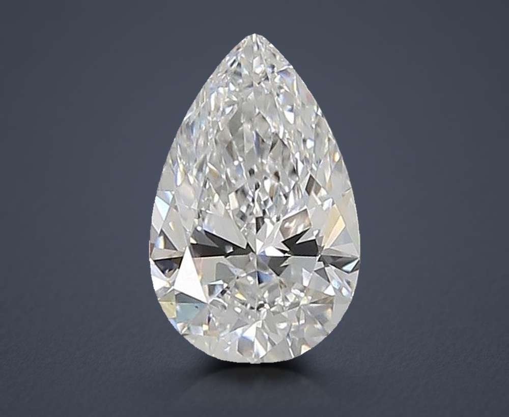 1.31ct D VS1 Rare Carat Ideal Cut Pear Lab Grown Diamond