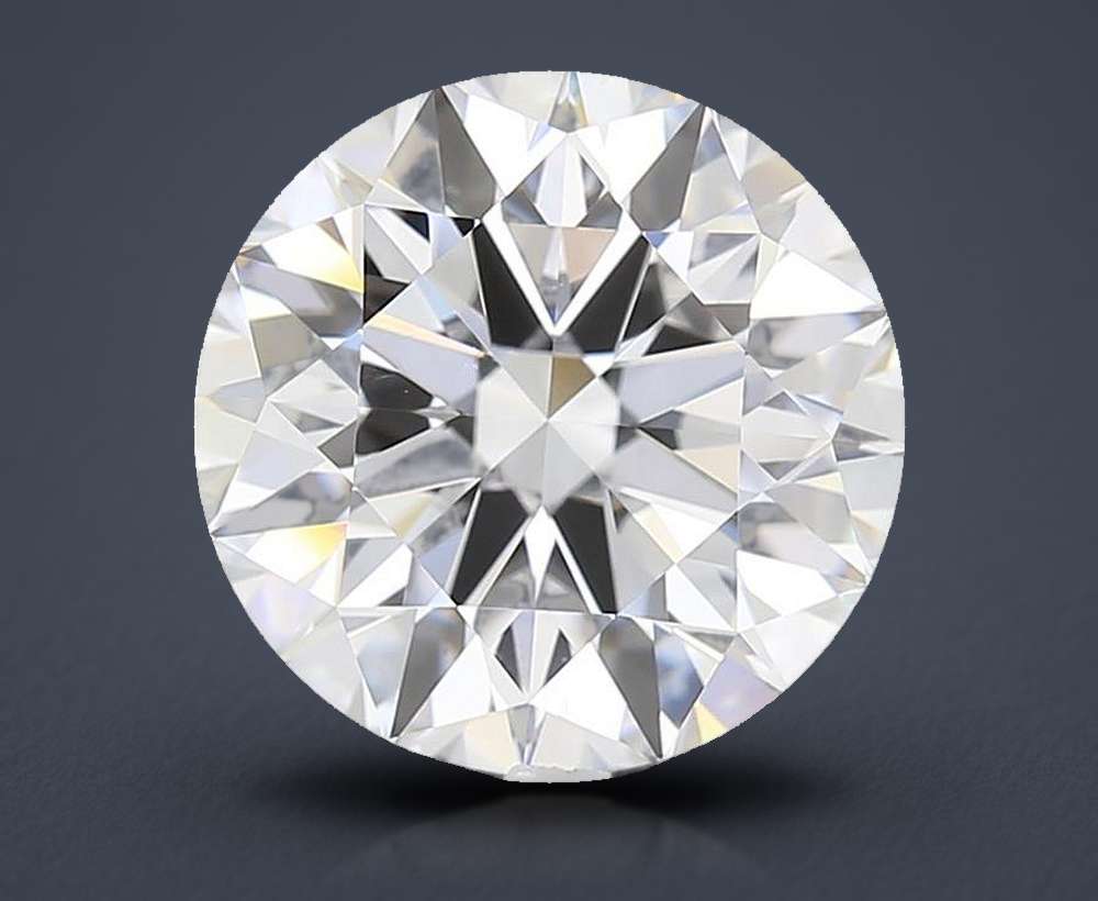 3.35ct E VS2 Rare Carat Ideal Cut Round Diamond
