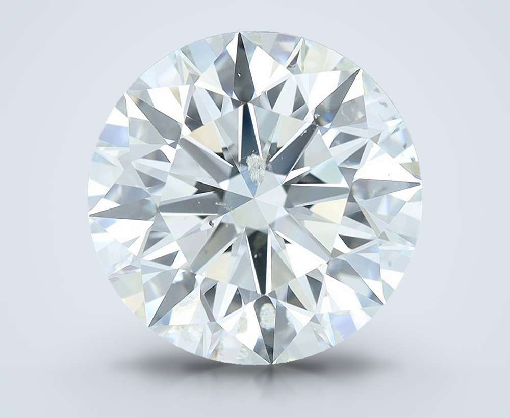 5.01ct H SI2 Rare Carat Ideal Cut Round Diamond