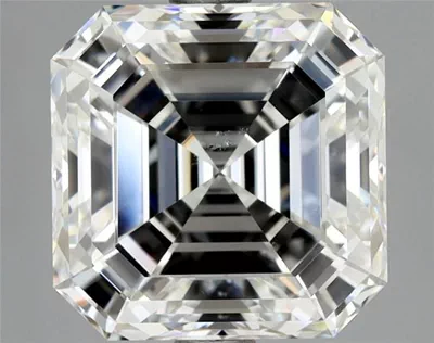 3.01ct G SI1 Rare Carat Ideal Cut Asscher Diamond