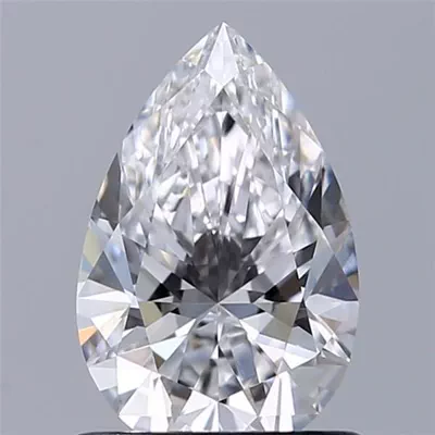 0.79ct D VVS2 Rare Carat Ideal Cut Pear Lab Grown Diamond