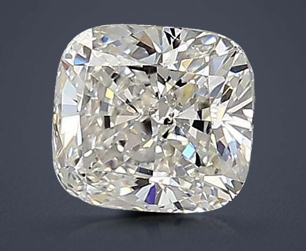 0.91ct H SI1 Rare Carat Ideal Cut Cushion Diamond