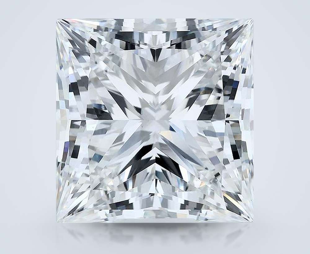 15.00ct F VS1 Rare Carat Ideal Cut Princess Lab Grown Diamond