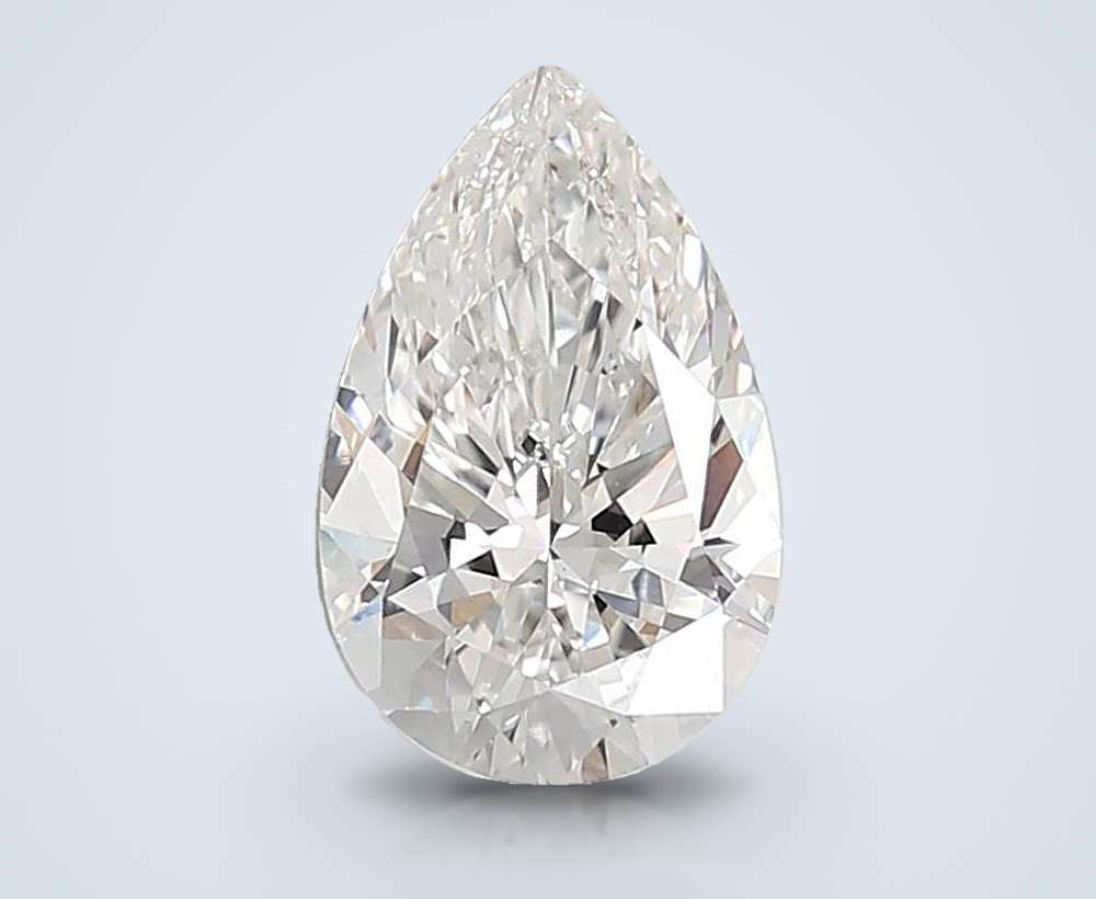 2.56ct E VS1 Rare Carat Ideal Cut Pear Lab Grown Diamond