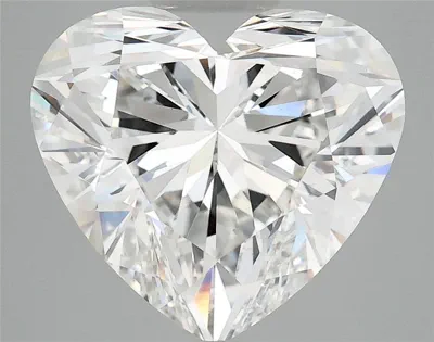 5.24ct F VS1 Rare Carat Ideal Cut Heart Lab Grown Diamond
