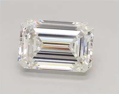 3.57ct F VS1 Rare Carat Ideal Cut Emerald Lab Grown Diamond