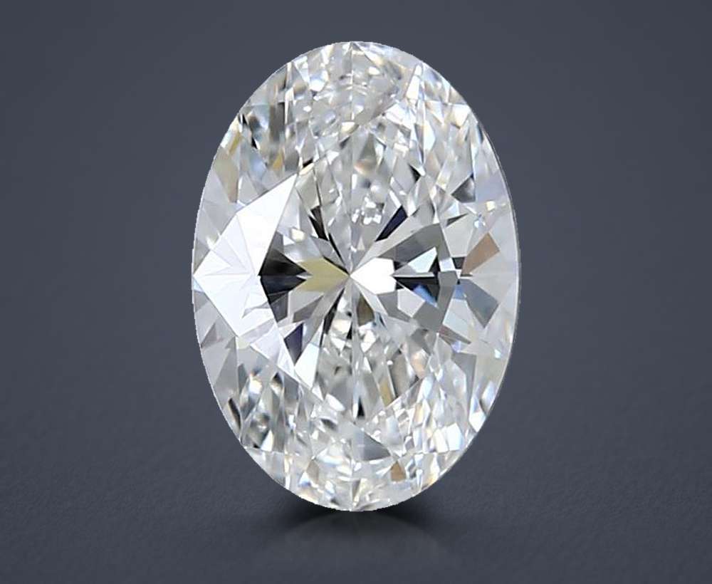 1.55ct E VVS2 Rare Carat Ideal Cut Oval Lab Grown Diamond