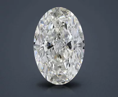 3.70ct I SI2 Rare Carat Ideal Cut Oval Diamond