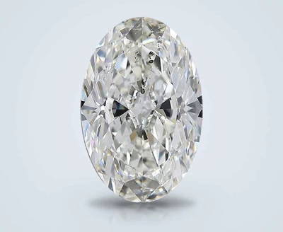 3.70ct I SI2 Rare Carat Ideal Cut Oval Diamond