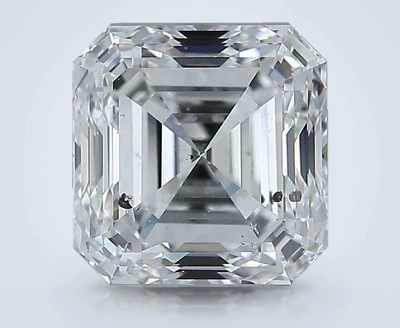 3.01ct F SI2 Excellent Cut Asscher Diamond