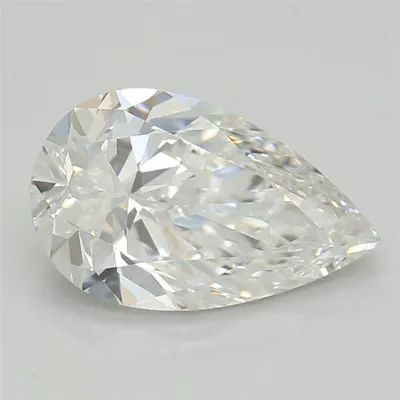 1.09ct E VVS2 Rare Carat Ideal Cut Pear Lab Grown Diamond