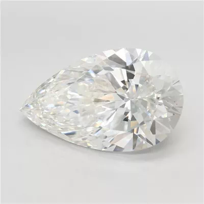 5.07ct F VS1 Rare Carat Ideal Cut Pear Lab Grown Diamond