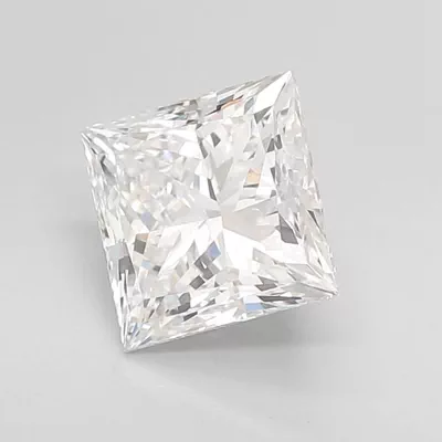 2.01ct D VVS2 Rare Carat Ideal Cut Princess Lab Grown Diamond