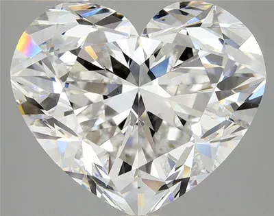 5.02ct F VS2 Rare Carat Ideal Cut Heart Diamond