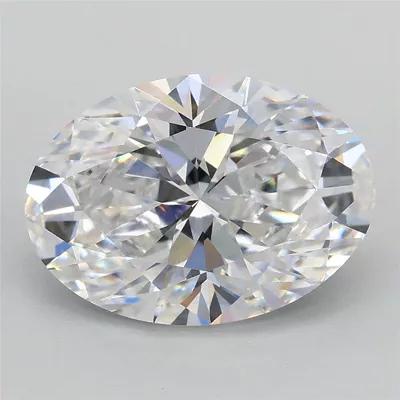 3.01ct D VS1 Rare Carat Ideal Cut Oval Lab Grown Diamond