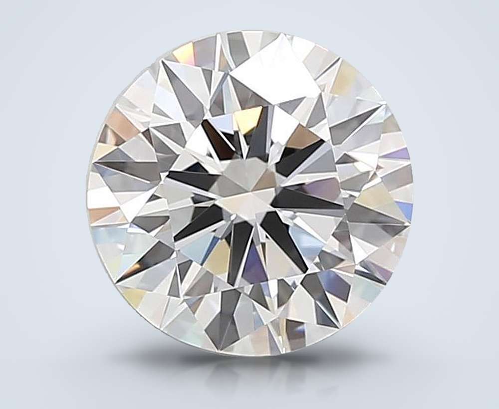 3.03ct E VVS1 Rare Carat Ideal Cut Round Lab Grown Diamond