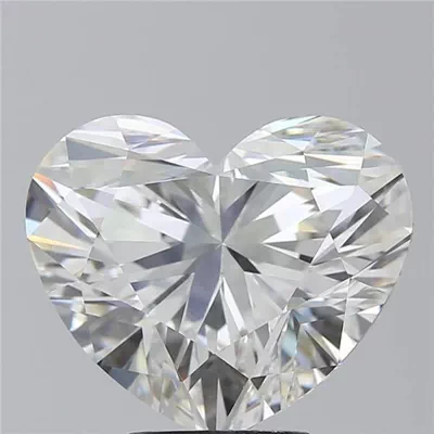 5.13ct F VVS2 Rare Carat Ideal Cut Heart Lab Grown Diamond
