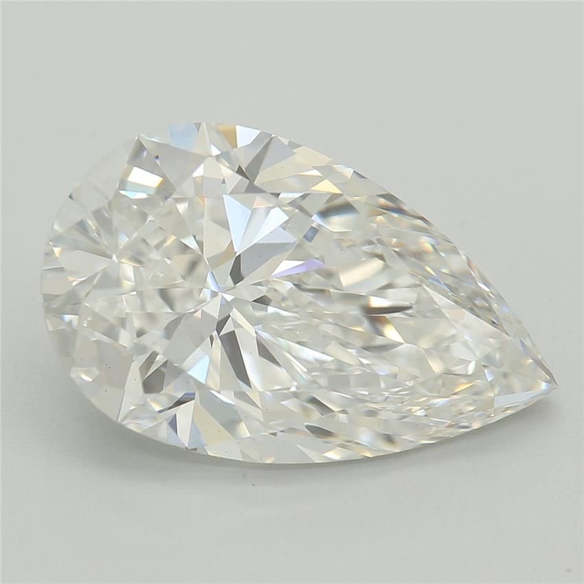 4.03ct F VS1 Rare Carat Ideal Cut Pear Lab Grown Diamond