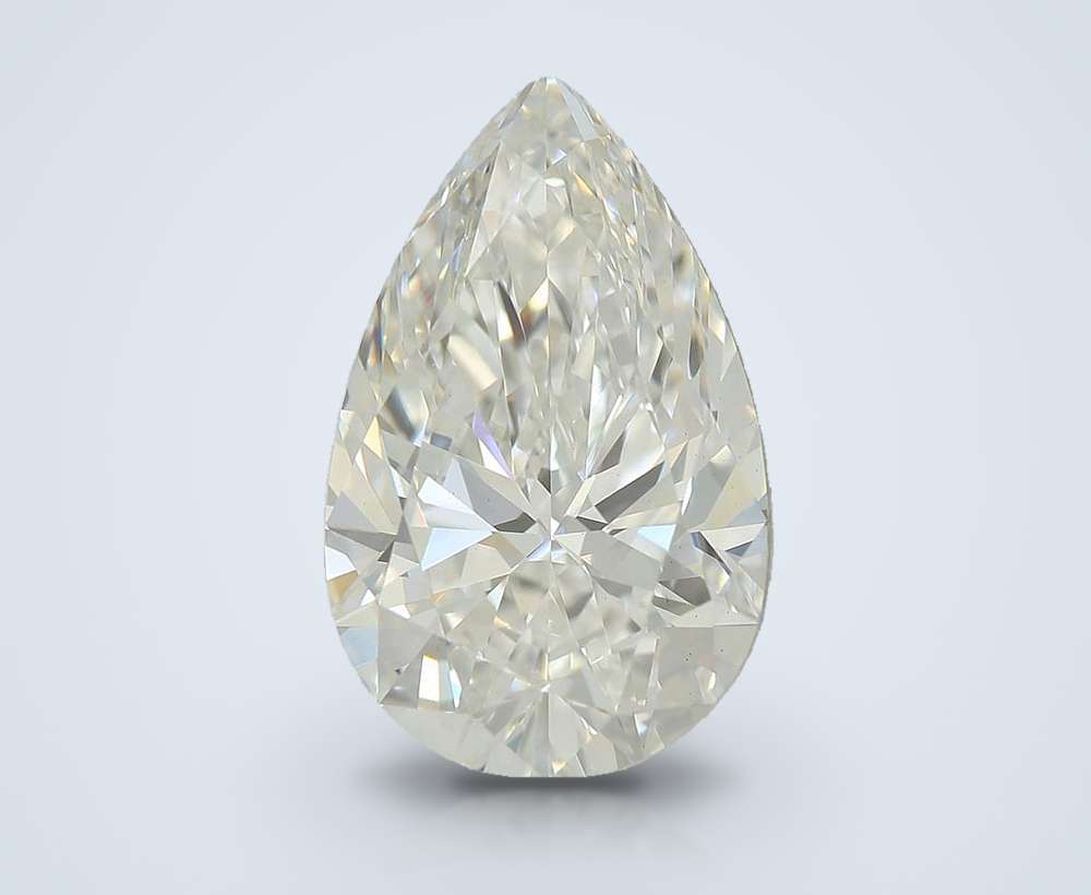 4.03ct F VS1 Rare Carat Ideal Cut Pear Lab Grown Diamond