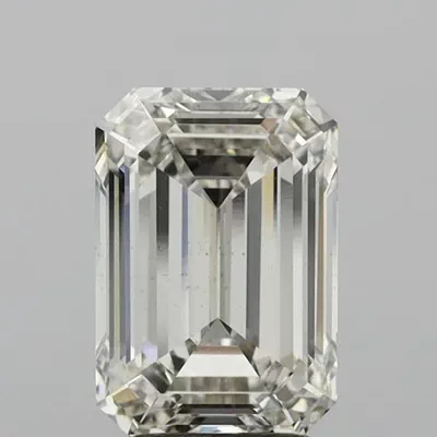 3.62ct I VS2 Rare Carat Ideal Cut Emerald Lab Grown Diamond