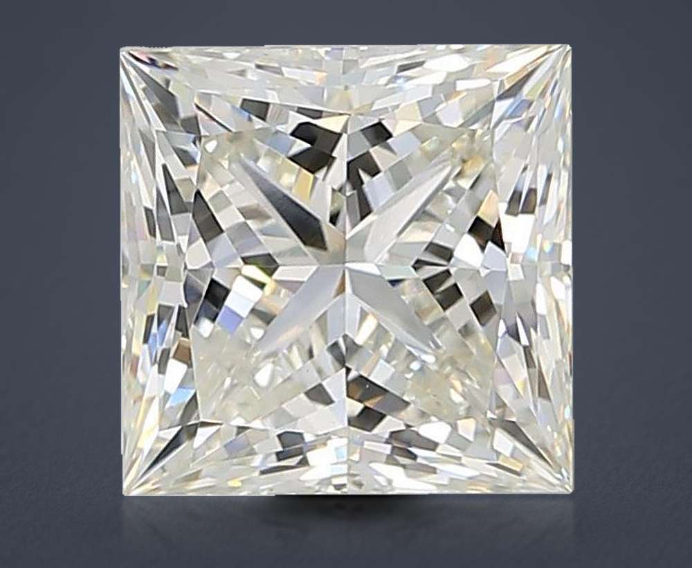 4.07ct G VVS2 Rare Carat Ideal Cut Princess Lab Grown Diamond