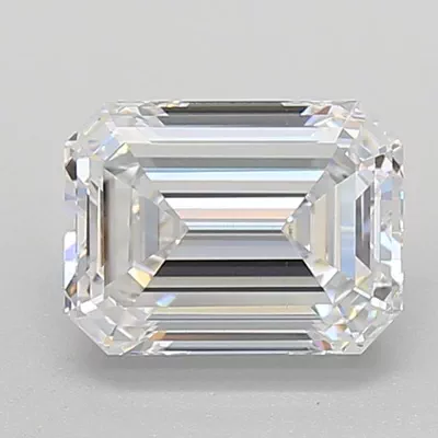 1.48ct D VS2 Rare Carat Ideal Cut Emerald Lab Grown Diamond
