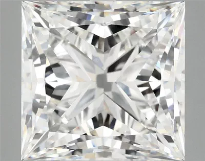 8.05ct E VVS2 Rare Carat Ideal Cut Princess Lab Grown Diamond