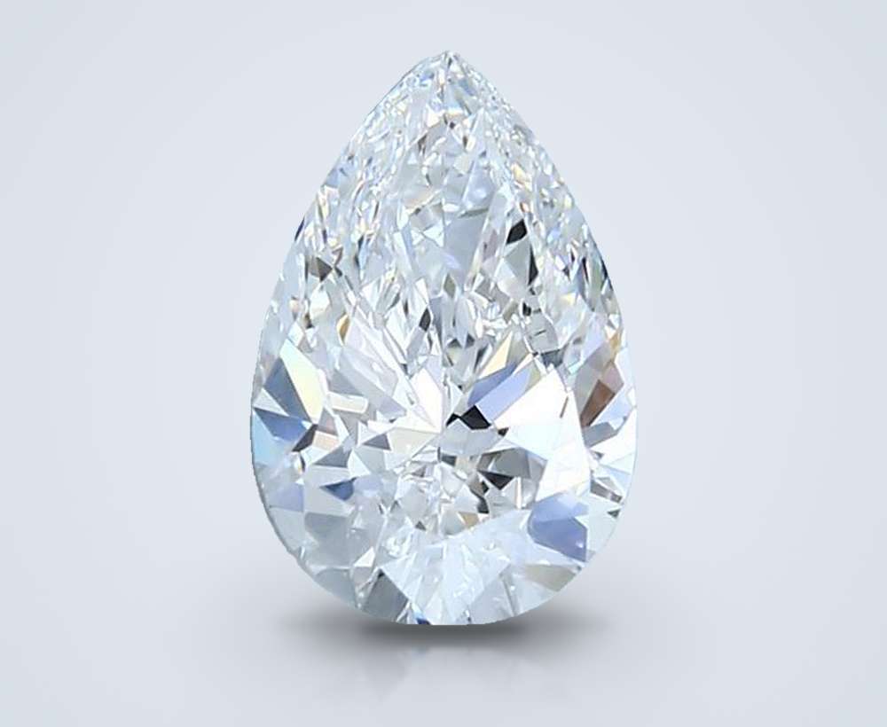 2.15ct G VS1 Rare Carat Ideal Cut Pear Lab Grown Diamond