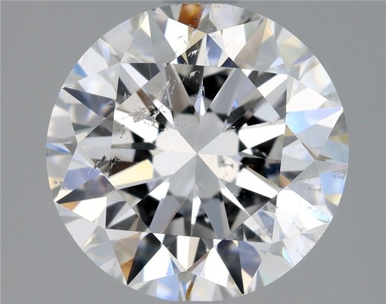 2.01ct E SI2 Rare Carat Ideal Cut Round Diamond