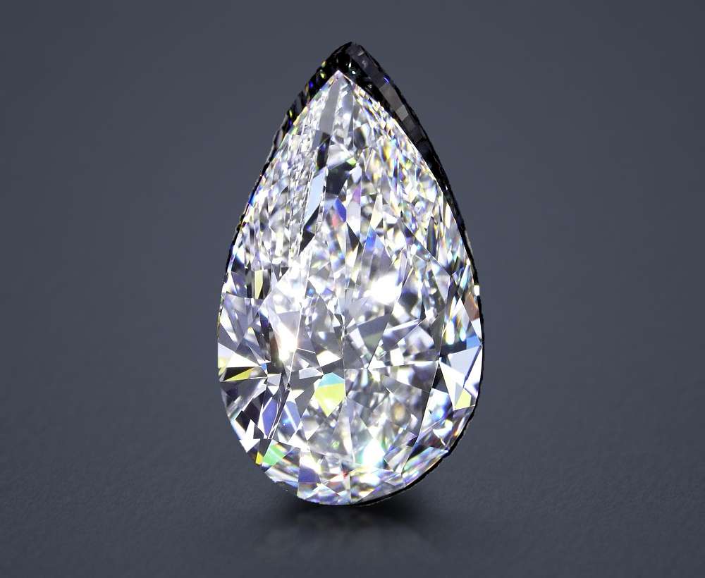 7.16ct D VS1 Excellent Cut Pear Diamond