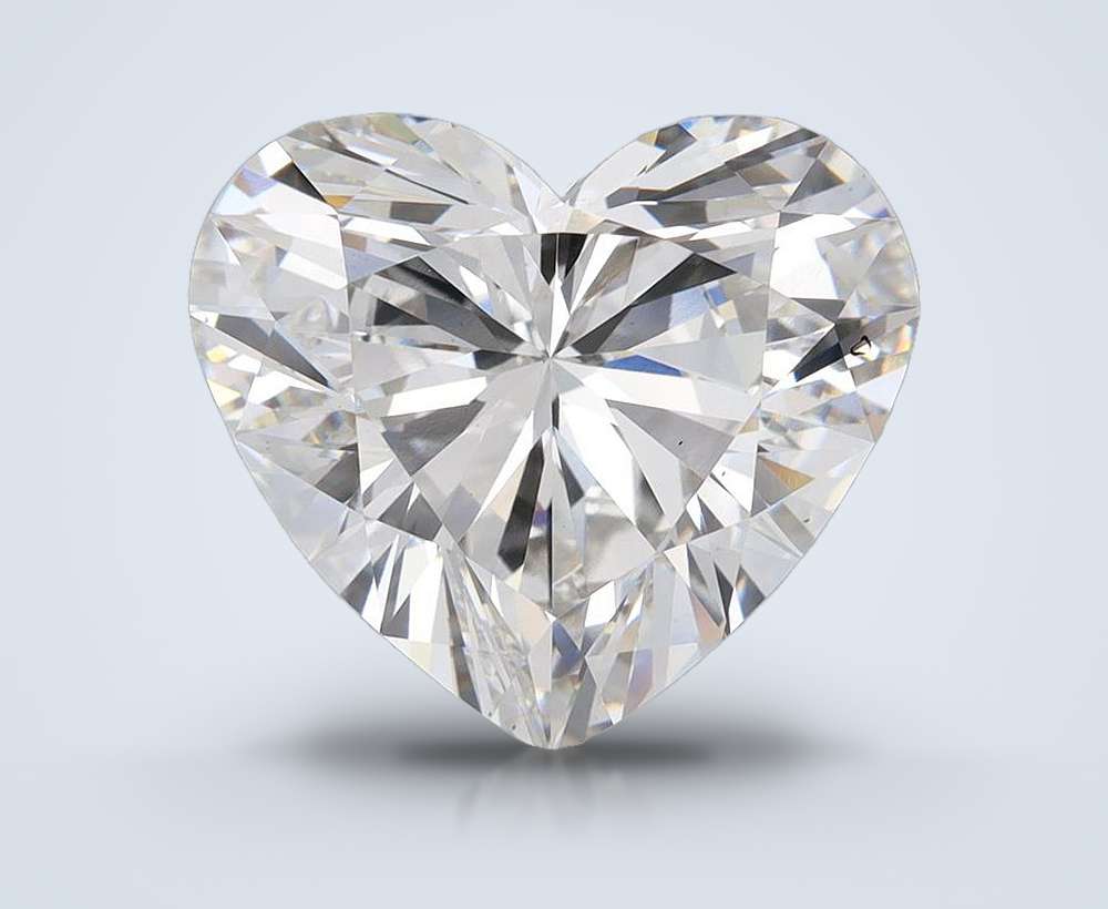 6.28ct F SI1 Excellent Cut Heart Lab Grown Diamond