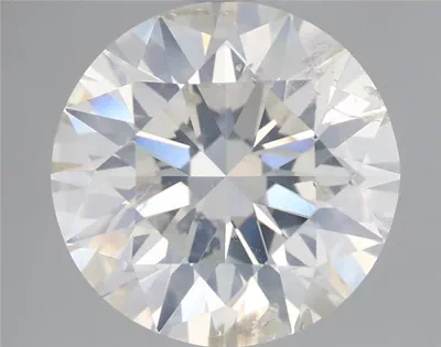 3.19ct H SI2 Rare Carat Ideal Cut Round Diamond