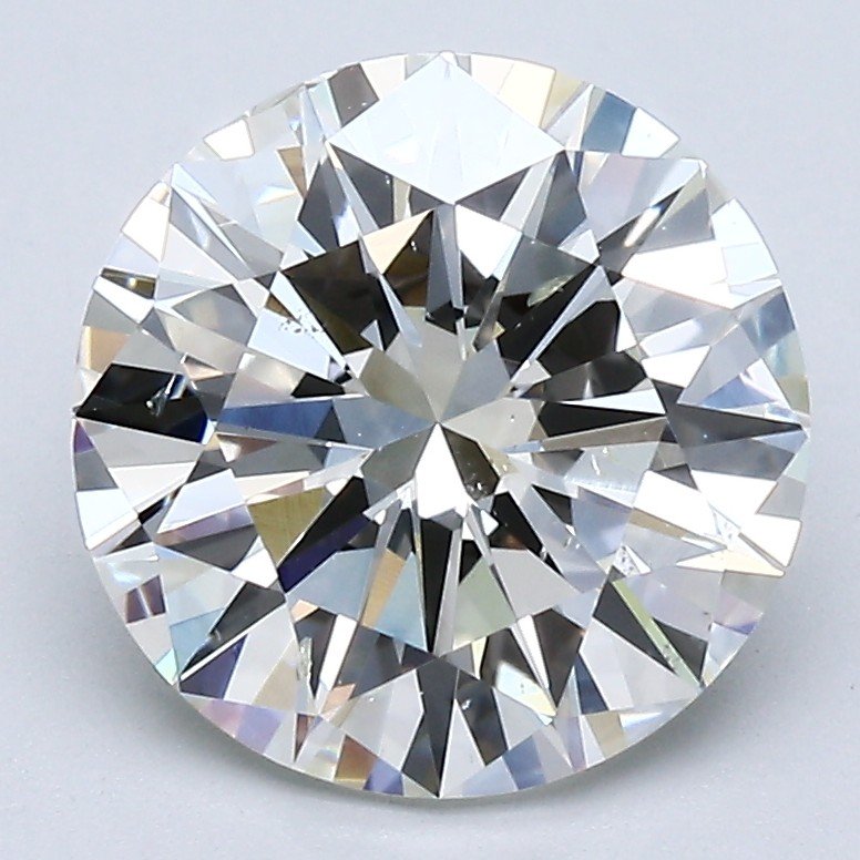3.02ct J SI1 Very Good Cut Round Diamond
