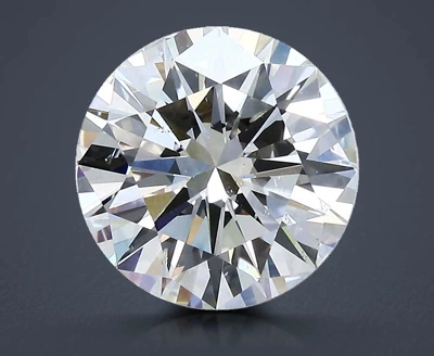 3.02ct J SI1 Very Good Cut Round Diamond