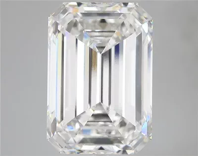 15.23ct F VVS2 Rare Carat Ideal Cut Emerald Lab Grown Diamond