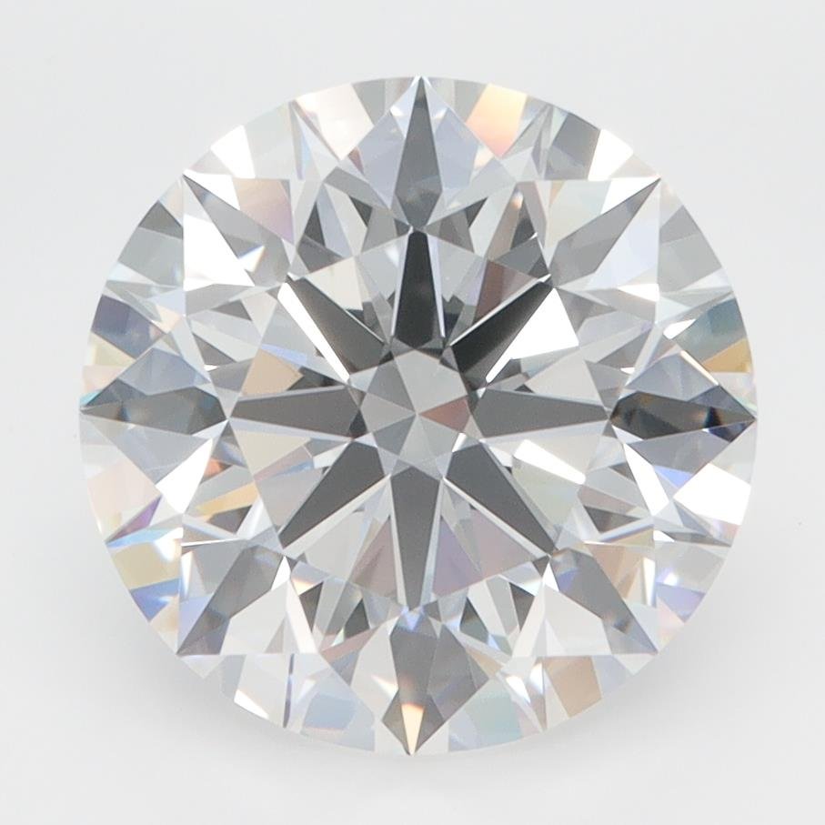 4.08ct D VVS2 Rare Carat Ideal Cut Round Lab Grown Diamond